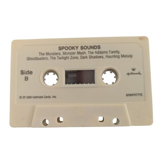 Vintage 1989 Hallmark Spooky Sounds Cassette Tape Horror Halloween Scary Monster - Picture 3 of 4